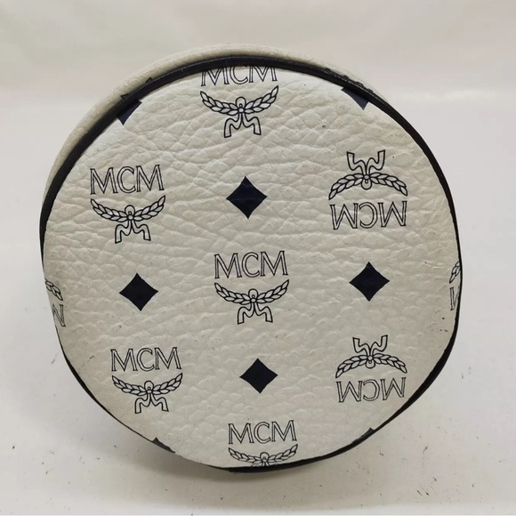 Authentic MCM Crossbody bag  White. & Blue Vintage made in Germany - Picture 4 of 11